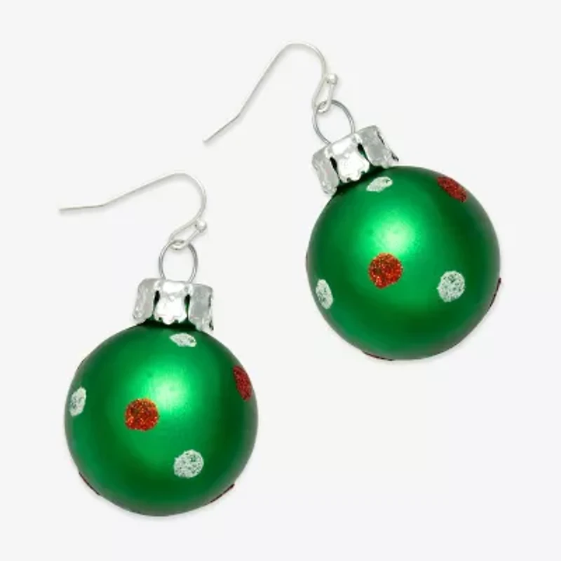 Mixit Christmas Bell Womens Drop Earrings