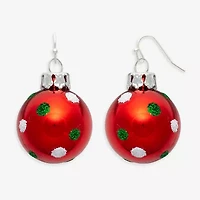 Mixit Christmas Bell Womens Stainless Steel Drop Earrings