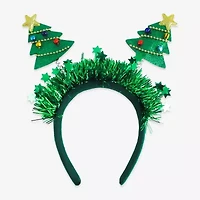Mixit Green Tinsel And Christmas Tree Headband