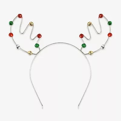 Mixit Silver Tone Festive Reindeer Antlers Headband