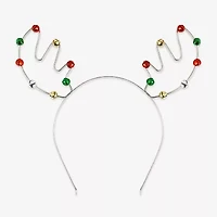 Mixit Silver Tone Festive Reindeer Antlers Headband