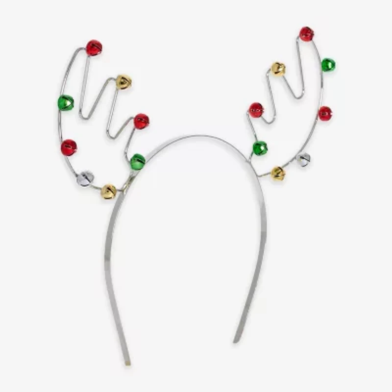 Mixit Silver Tone Festive Reindeer Antlers Headband