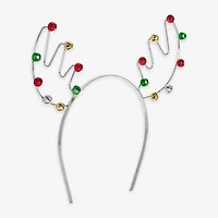 Mixit Silver Tone Festive Reindeer Antlers Headband