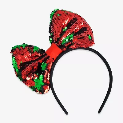 Mixit Red And Green Sequin Bow Headband