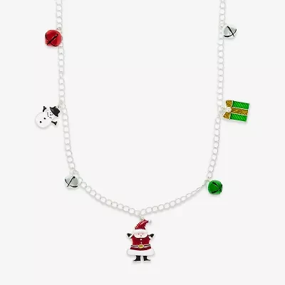 Mixit Christmas Charm Womens Multi Color Cubic Zirconia 36 Inch Beaded Necklace