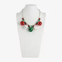Mixit Holiday Bells Womens 18 Inch Statement Necklace