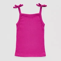 Okie Dokie Toddler & Little Girls Straight Neck Sleeveless Tank Top