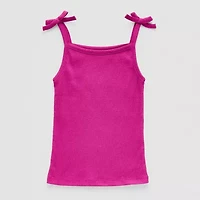 Okie Dokie Toddler & Little Girls Straight Neck Sleeveless Tank Top
