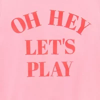 Okie Dokie Toddler & Little Girls U Neck Short Sleeve Graphic T-Shirt