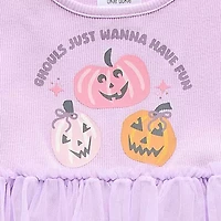 Okie Dokie Halloween Toddler & Little Girls Long Sleeve Tutu Dress
