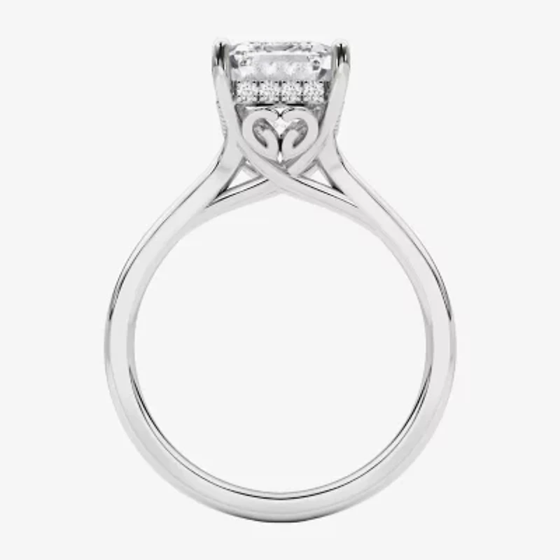Grown Gorgeous F, Vs2 Womens 3 1/2 CT. T.W Lab White Diamond 14K Gold or Platinum Radiant-cut Engagement Ring
