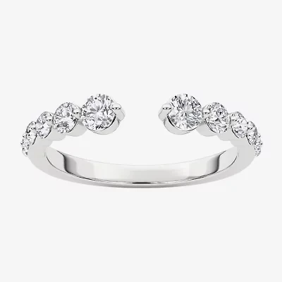 Grown Gorgeous Womens 1/2 CT. T.W. Lab White Diamond 14K Gold Anniversary Band