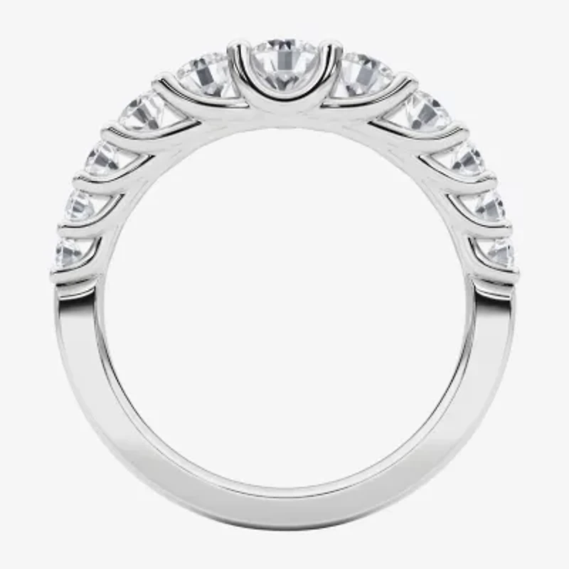 Grown Gorgeous Womens 2.5MM 1 CT. T.W. Lab White Diamond 14K Gold Anniversary Wedding Band