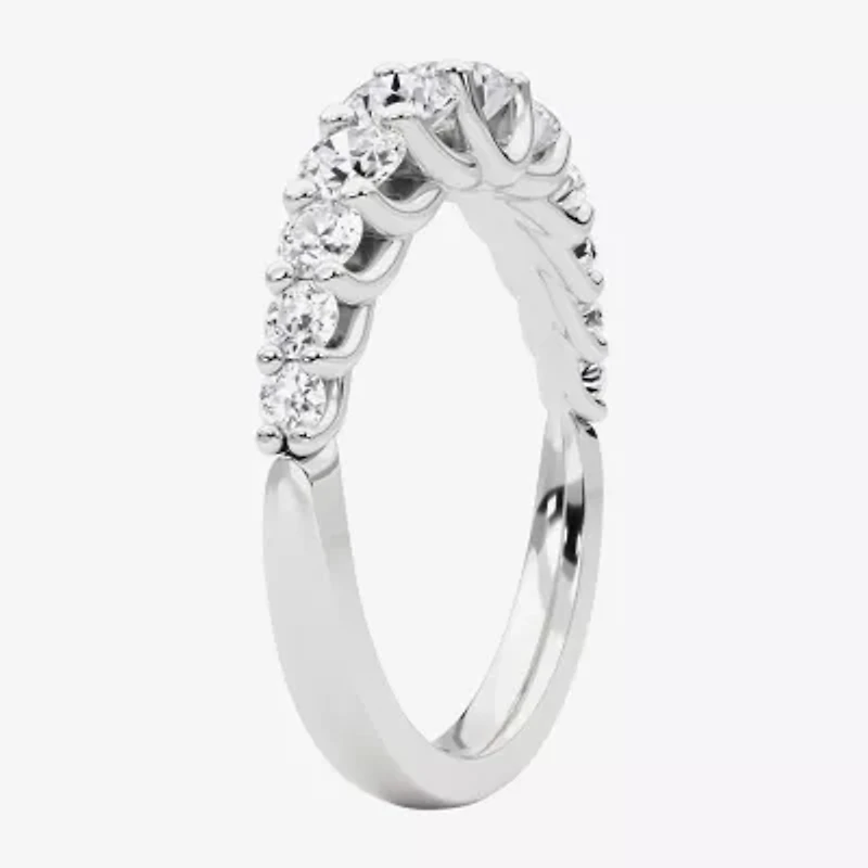 Grown Gorgeous Womens 2.5MM 1 CT. T.W. Lab White Diamond 14K Gold Anniversary Wedding Band