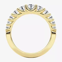 Grown Gorgeous Womens 2.5MM 1 CT. T.W. Lab Grown White Diamond 14K White Gold Anniversary Wedding Band