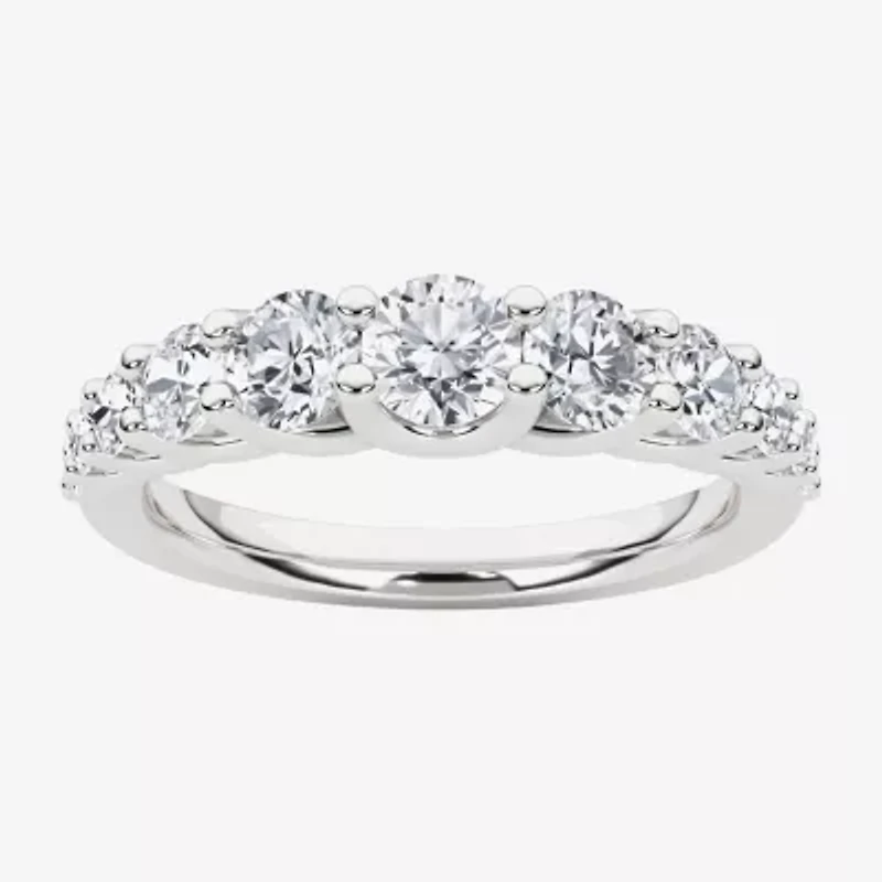 Grown Gorgeous Womens 2.5MM 1 CT. T.W. Lab White Diamond 14K Gold Anniversary Wedding Band
