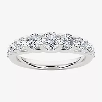 Grown Gorgeous Womens 2.5MM 1 CT. T.W. Lab White Diamond 14K Gold Anniversary Wedding Band