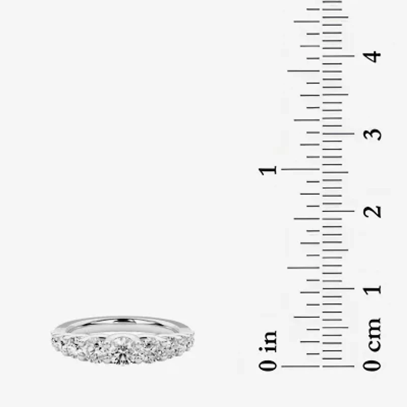 Grown Gorgeous Womens 2.5MM 1 CT. T.W. Lab White Diamond 14K Gold Anniversary Wedding Band