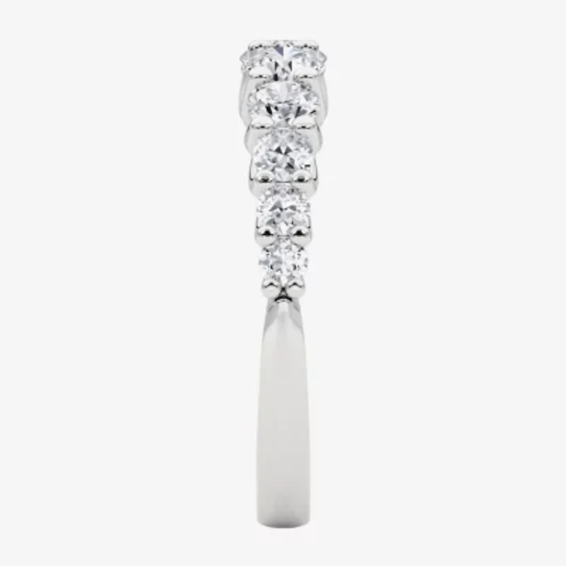 Grown Gorgeous Womens 2.5MM 1 CT. T.W. Lab White Diamond 14K Gold Anniversary Wedding Band