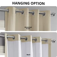 Exclusive Fabrics & Furnishing Signature Grommet Top Energy Saving Blackout Single Curtain Panel
