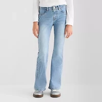 Vanilla Star Big Kid Girls Mid Rise Flare Leg Jean