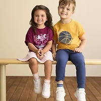 Okie Dokie Active Toddler & Little Boys Moisture Wicking Cuffed Regular Fit Jogger Pant