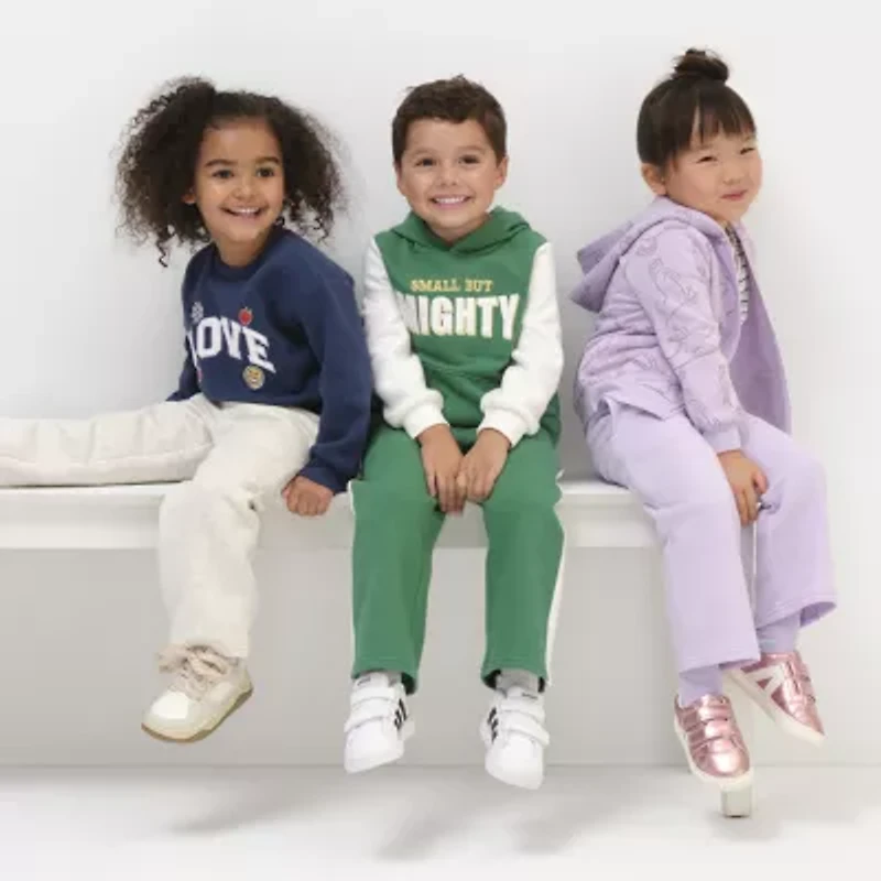 Okie Dokie Toddler & Little Boys Long Sleeve Fleece Hoodie