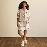 Little & Big Kid Girls Fleece Hello Kitty Lightweight Varsity Jacket