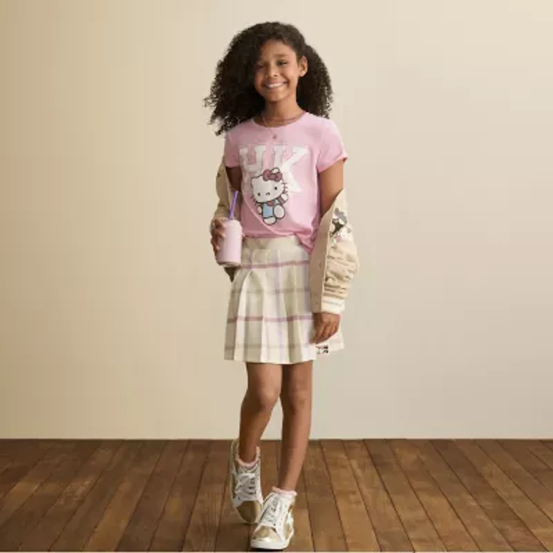 Little & Big Kid Girls Hello Kitty A-Line Skirt