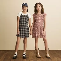 Speechless Big Kid Girls Short Sleeve A-Line Dress