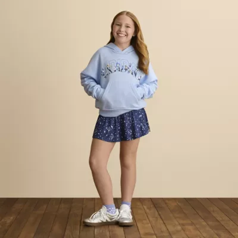 adidas Big Kid Girls Long Sleeve Fleece Active Hoodie