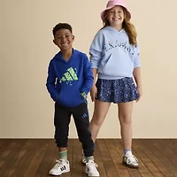 adidas Big Kid Girls Long Sleeve Fleece Active Hoodie