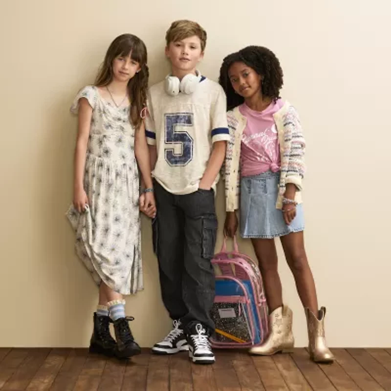 Thereabouts Little & Big Kid Boys Adjustable Waist Cargo Loose Fit Jean