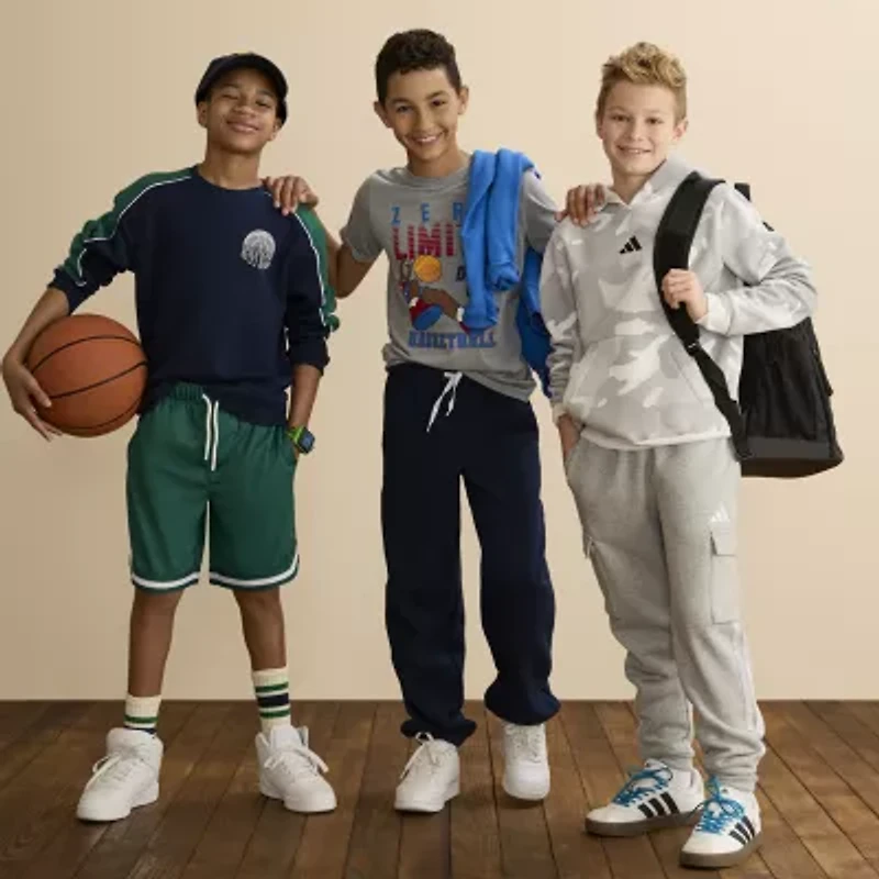 Xersion Little & Big Kid Boys Crew Neck Fleece Long Sleeve Sweatshirt