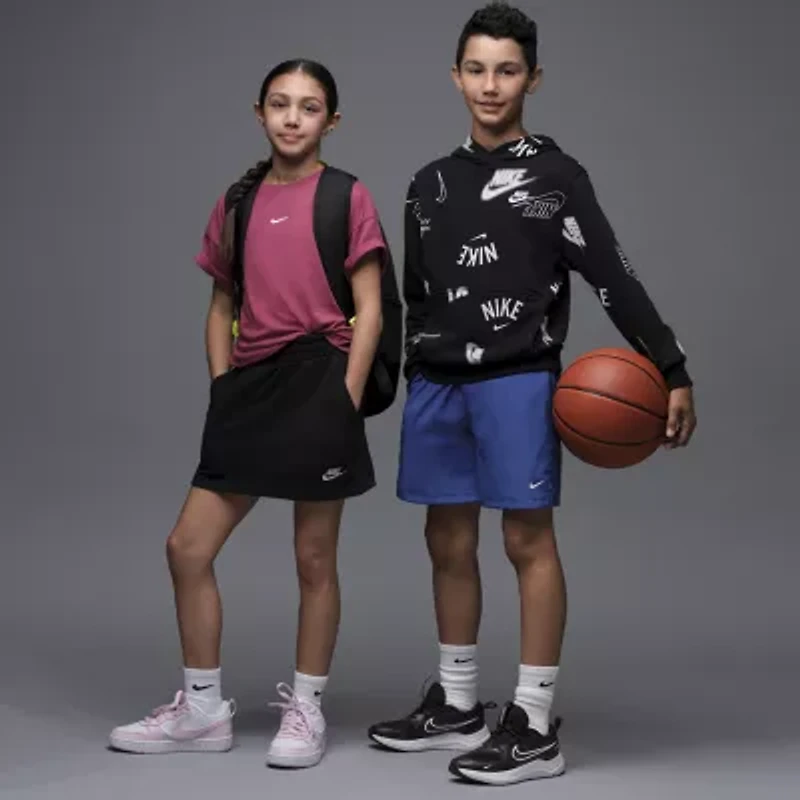 Nike Club Big Kid Unisex Long Sleeve Active Hoodie