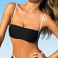 CUPSHE Swimwear Adjustable Straps Bra Bikini Swimsuit Top