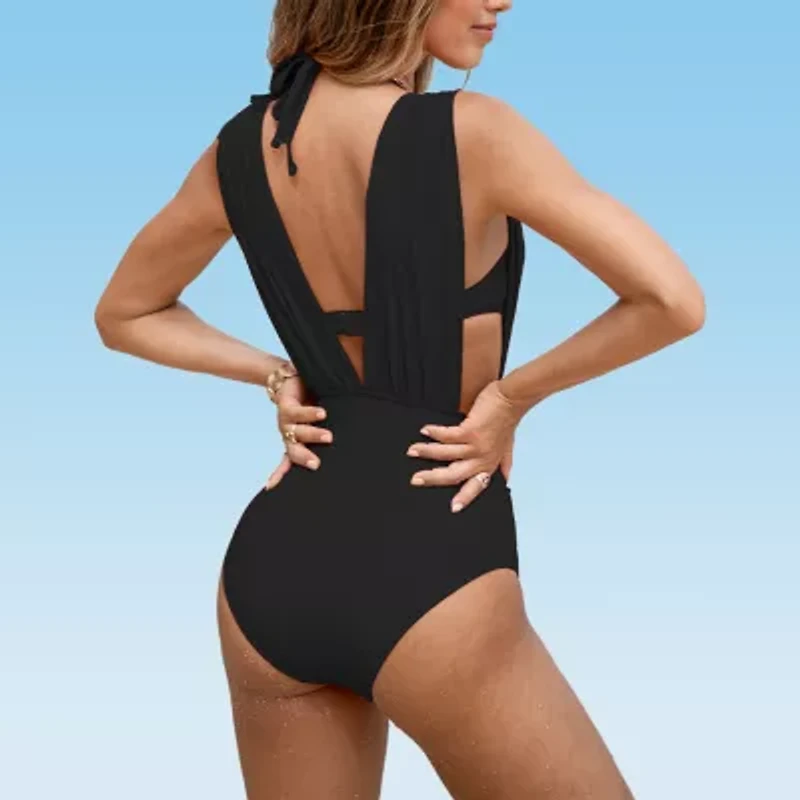 CUPSHE Swimwear Womens Adjustable Features One Piece Swimsuit