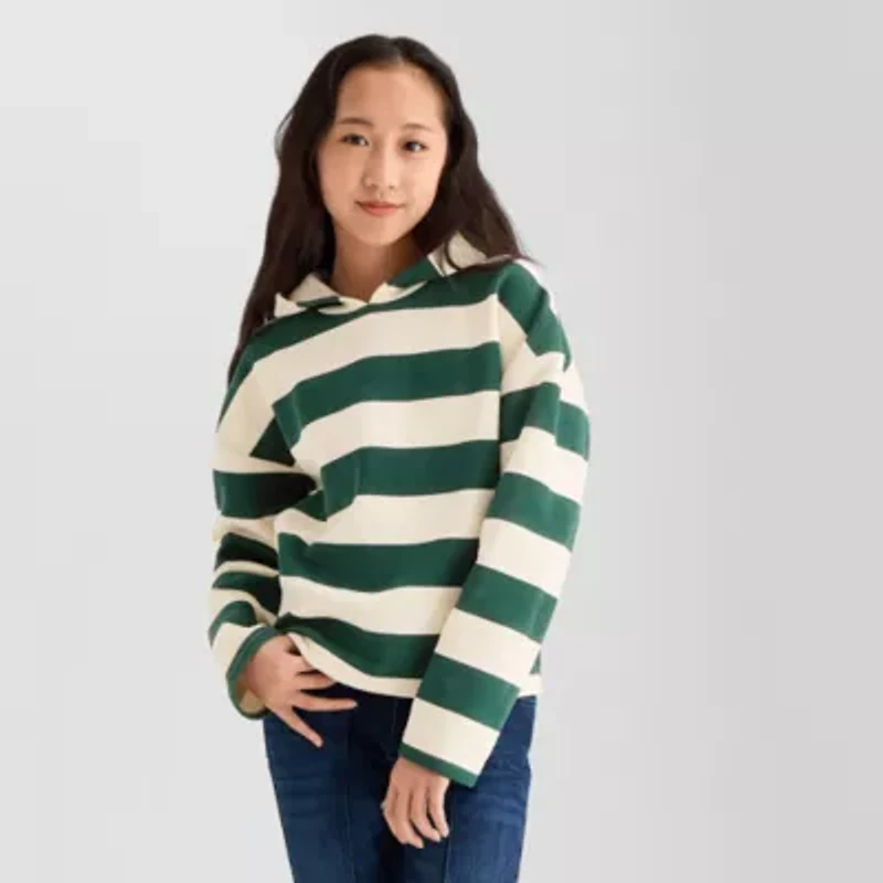 Thereabouts Little & Big Kid Girls Long Sleeve Fleece Hoodie