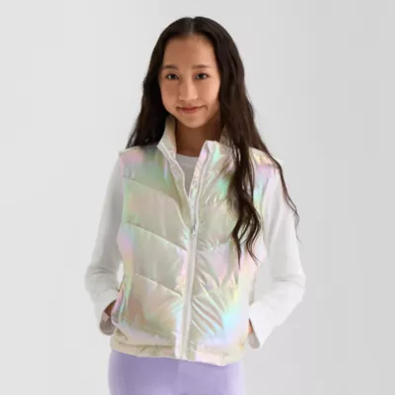 Xersion Little & Big Kid Girls Heavyweight Puffer Vest
