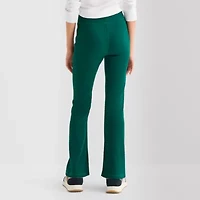 Xersion Ribbed Little & Big Kid Girls Quick Dry High Rise 26 1/2" Active Flare Full Length Leggings