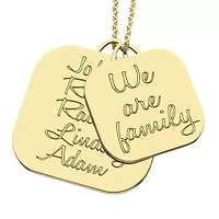 Personalized "We Are Family" Pendant Necklace