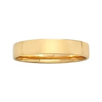 Mens Comfort Fit 5mm 10K Yellow Gold Wedding Band