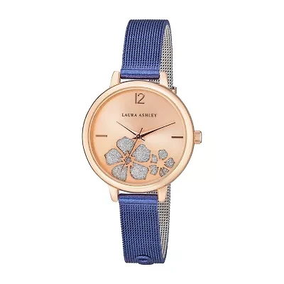 Laura Ashley Womens Blue Stainless Steel Strap Watch La2028bl