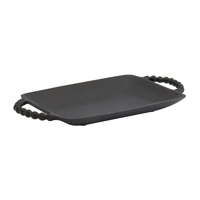 Tabletops Unlimited Aluminum Beaded Aluminum Serving Tray