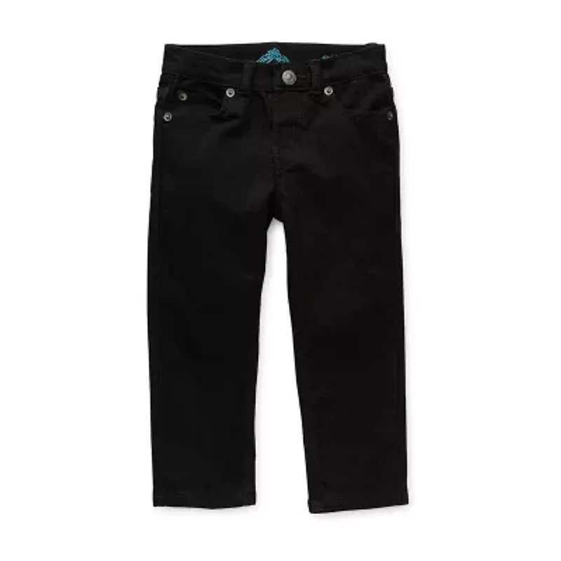Thereabouts Little & Big Kid Boys Adaptive Adjustable Waist Stretch Fabric Straight Leg Jean