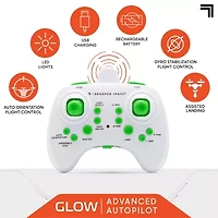 Sharper Image 2.4GHz RC Glow Up Stunt Drone with LED Lights