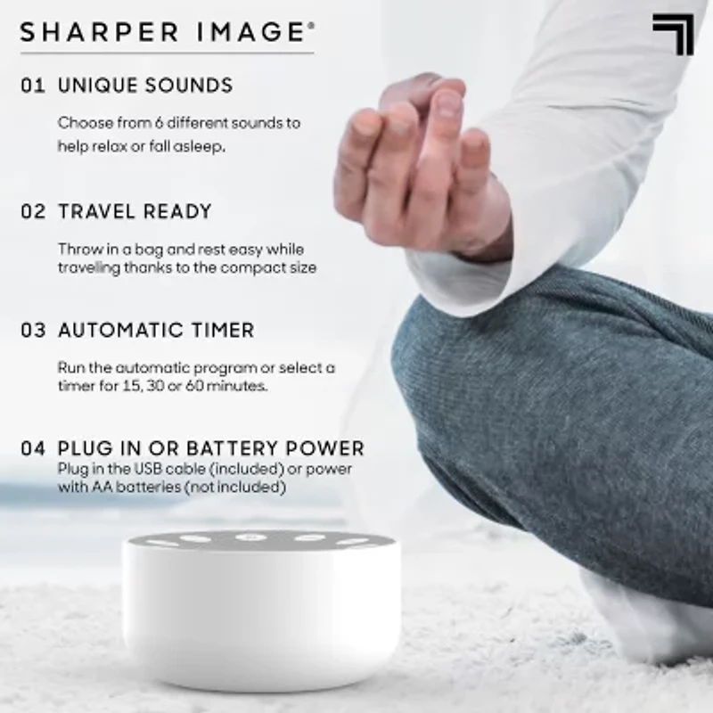 Sharper Image Sleep Therapy Sound Soother 4inch
