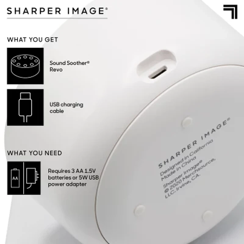 Sharper Image Sleep Therapy Sound Soother 4inch