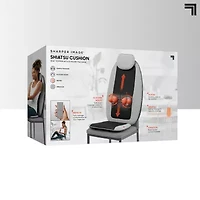 Sharper Image Shiatsu Cushion Seat Topper with 4-Node Massage