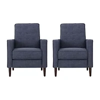 2-pc. Tufted Track-Arm Recliner